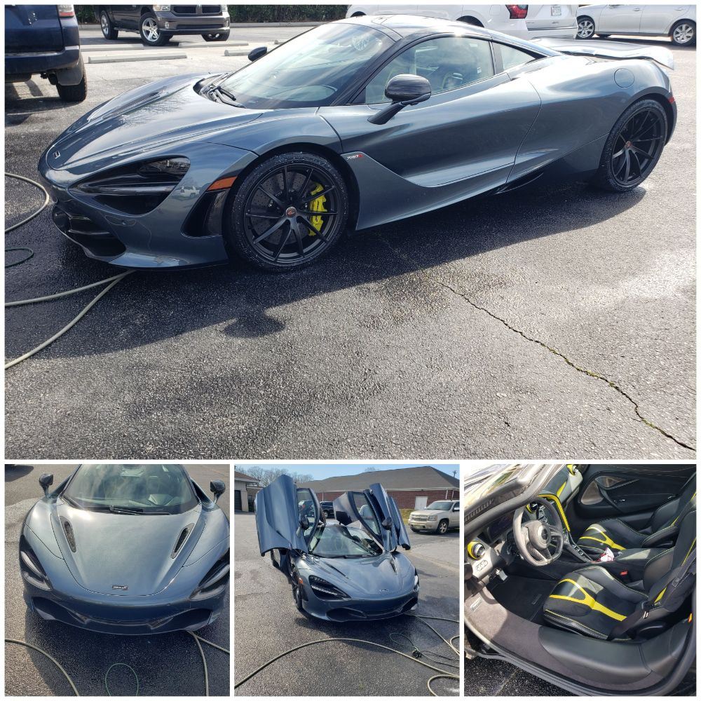 Mobile Car Detailing on a McLaren S720 in Simpsonville SC